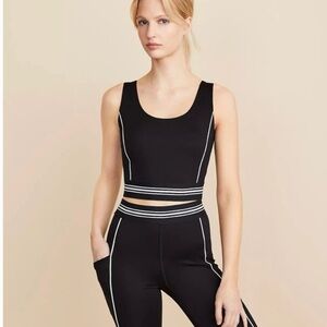 Lou & Grey Piped Softsculpt Bralette and leggings set XS